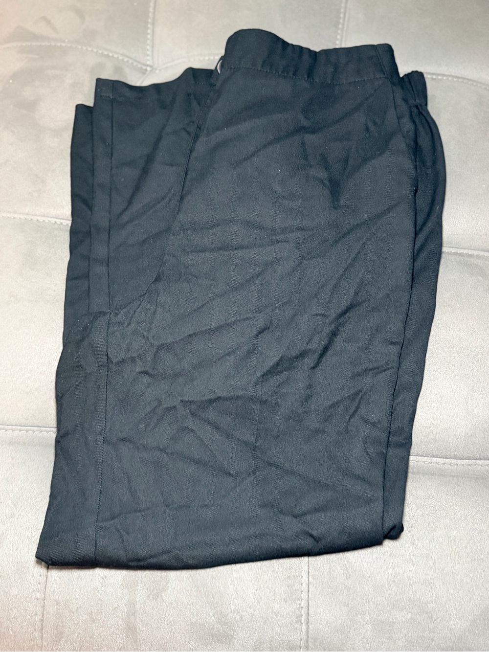 Anthropologie Black Straight-Leg Trousers